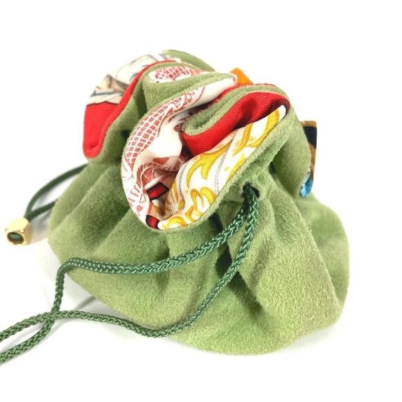 HERMES Bijoux Animal Pattern Drawstring pouch Multi-purpose Pouch Multicolore - Picture 4 of 10